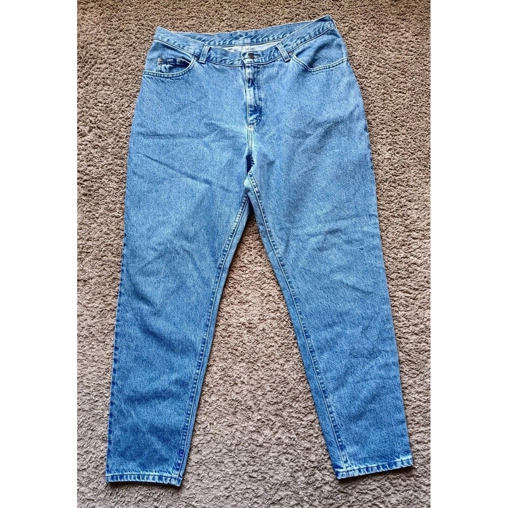 Vintage Lee Mom Jeans Women's Size 31x30 Denim Blue